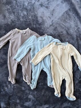 Newborn Cloud Island One-Piece Footed Sleepers bundle